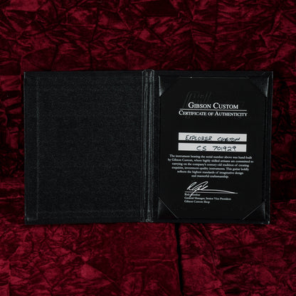 Gibson Custom Explorer Custom Ebony 2017