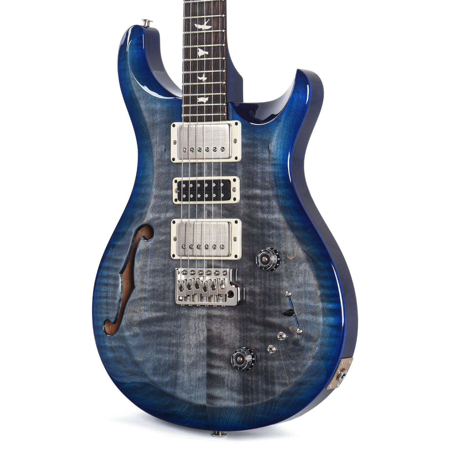 PRS S2 Special Semi-Hollow Faded Gray Black Blue Burst