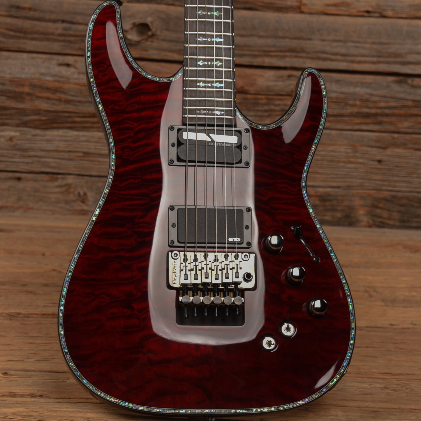 Schecter Hellraiser C-1 FR S Sustainiac Black Cherry 2022