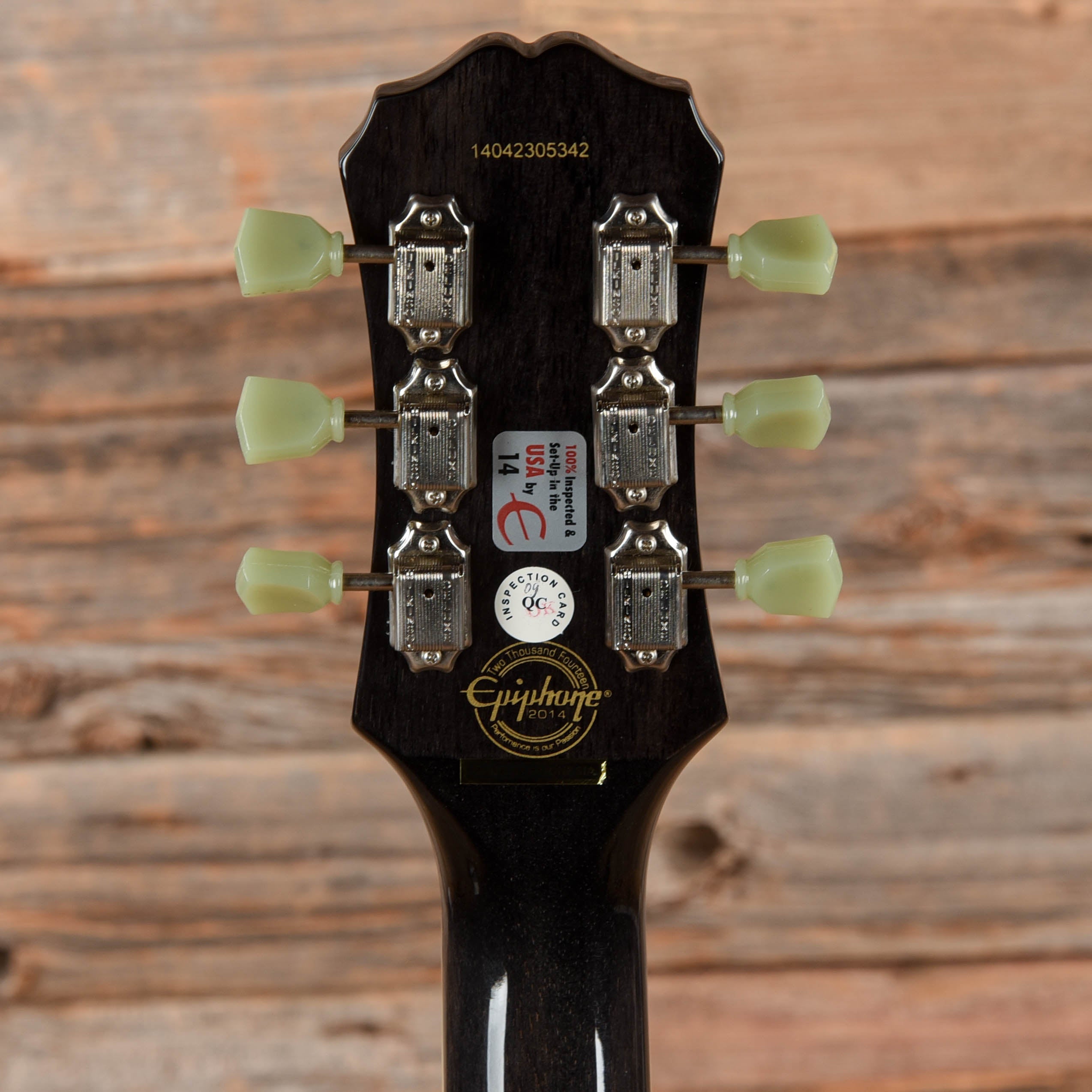 Epiphone Les Paul Florentine Transparent Black 2014