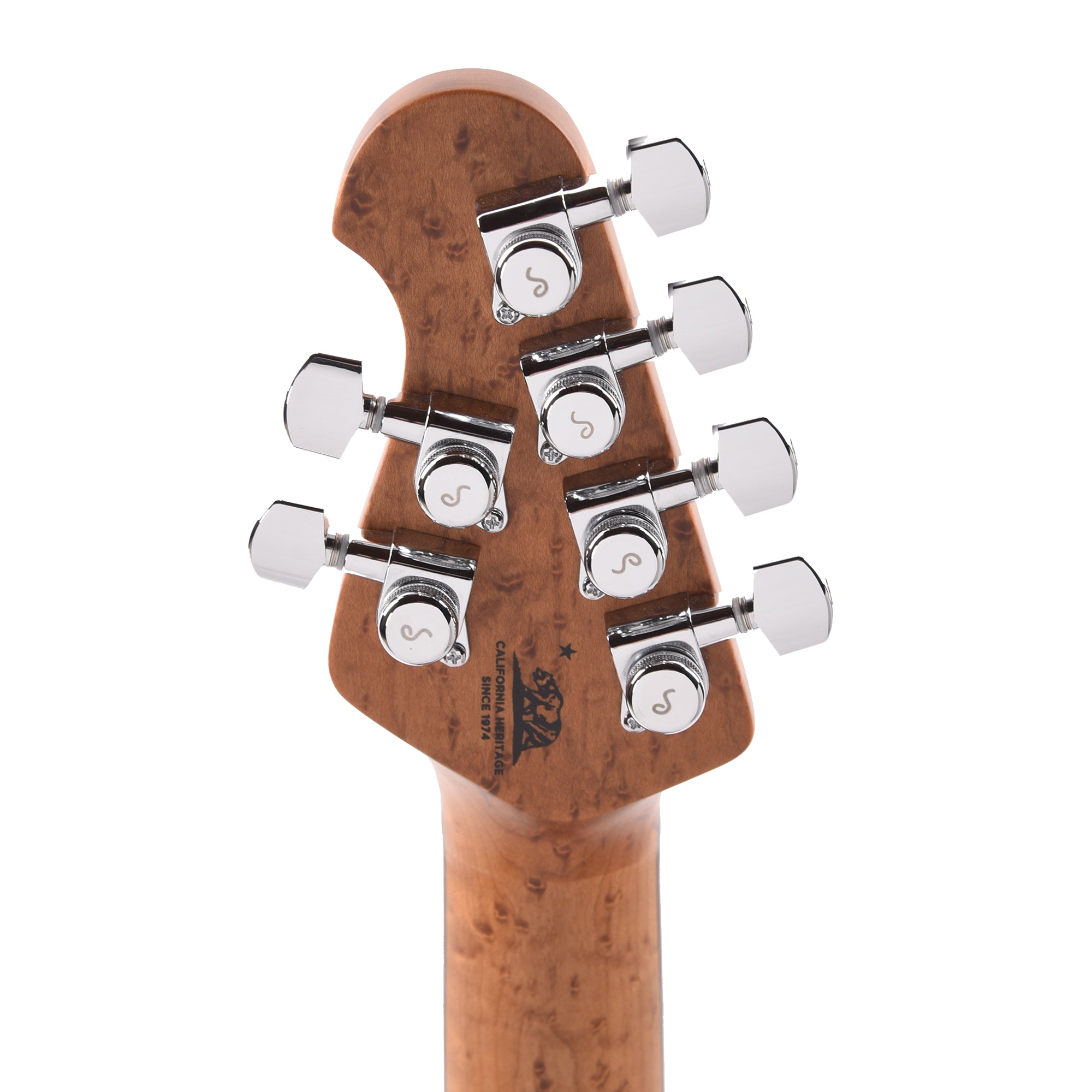 Music Man Luke 4 Maple Top HH Blue Flame w/Roasted Figured Maple Neck