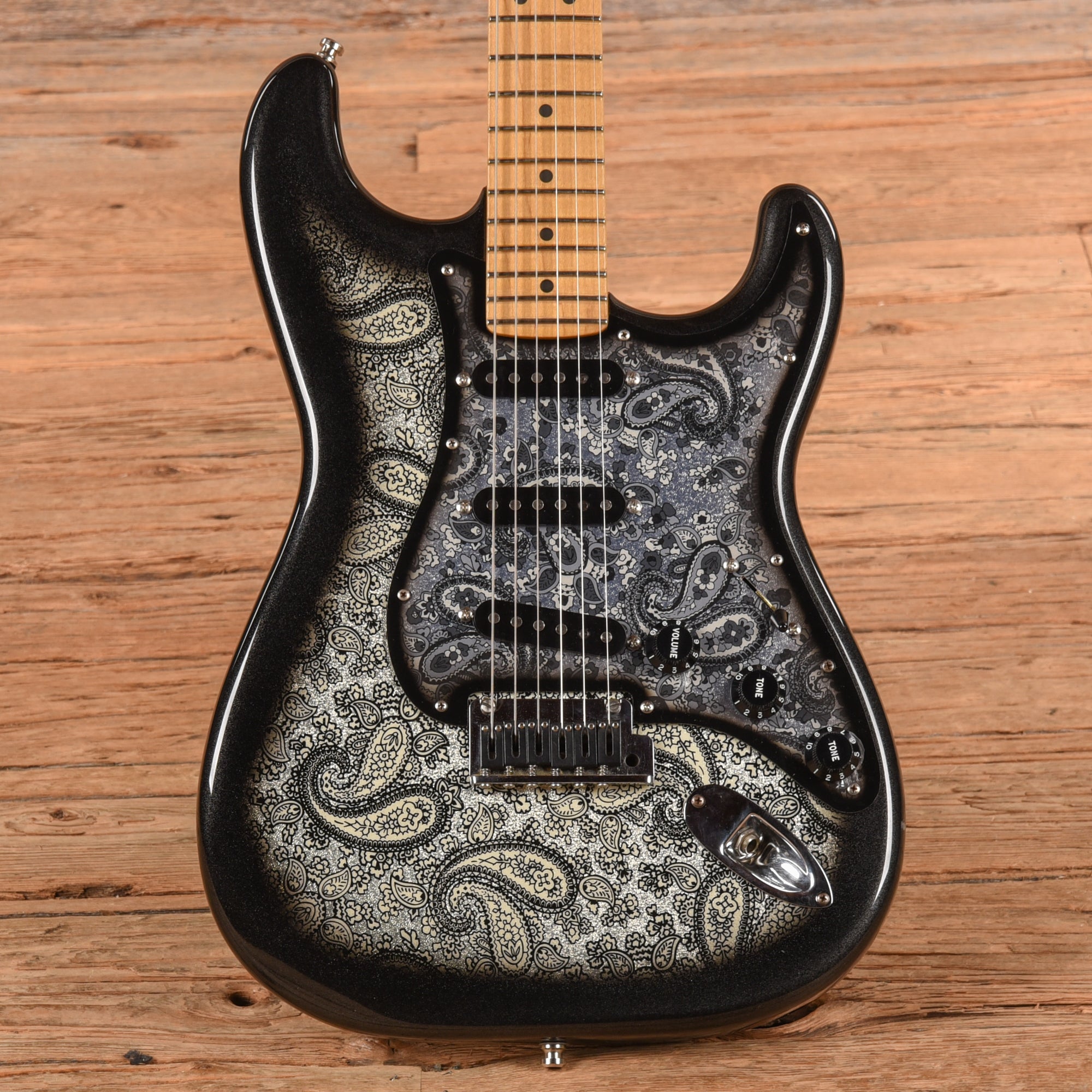 Fender American Standard Stratocaster Neck with Allparts Body Black Paisley