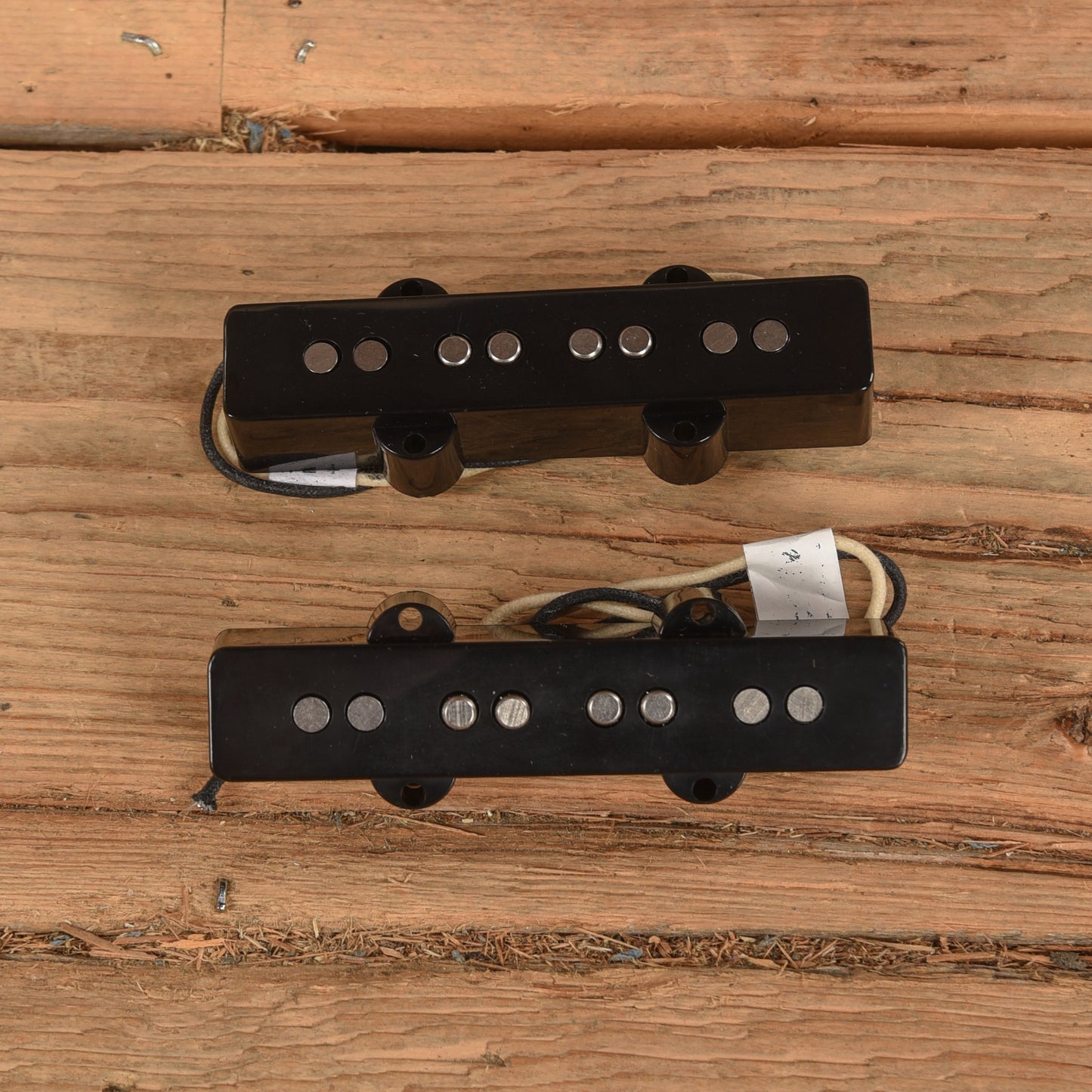 Lindy Fralin Split Jazz Bass Pickup Set 5% Overwind Black