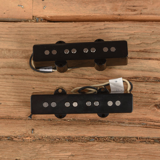 Lindy Fralin Split Jazz Bass Pickup Set 5% Overwind Black