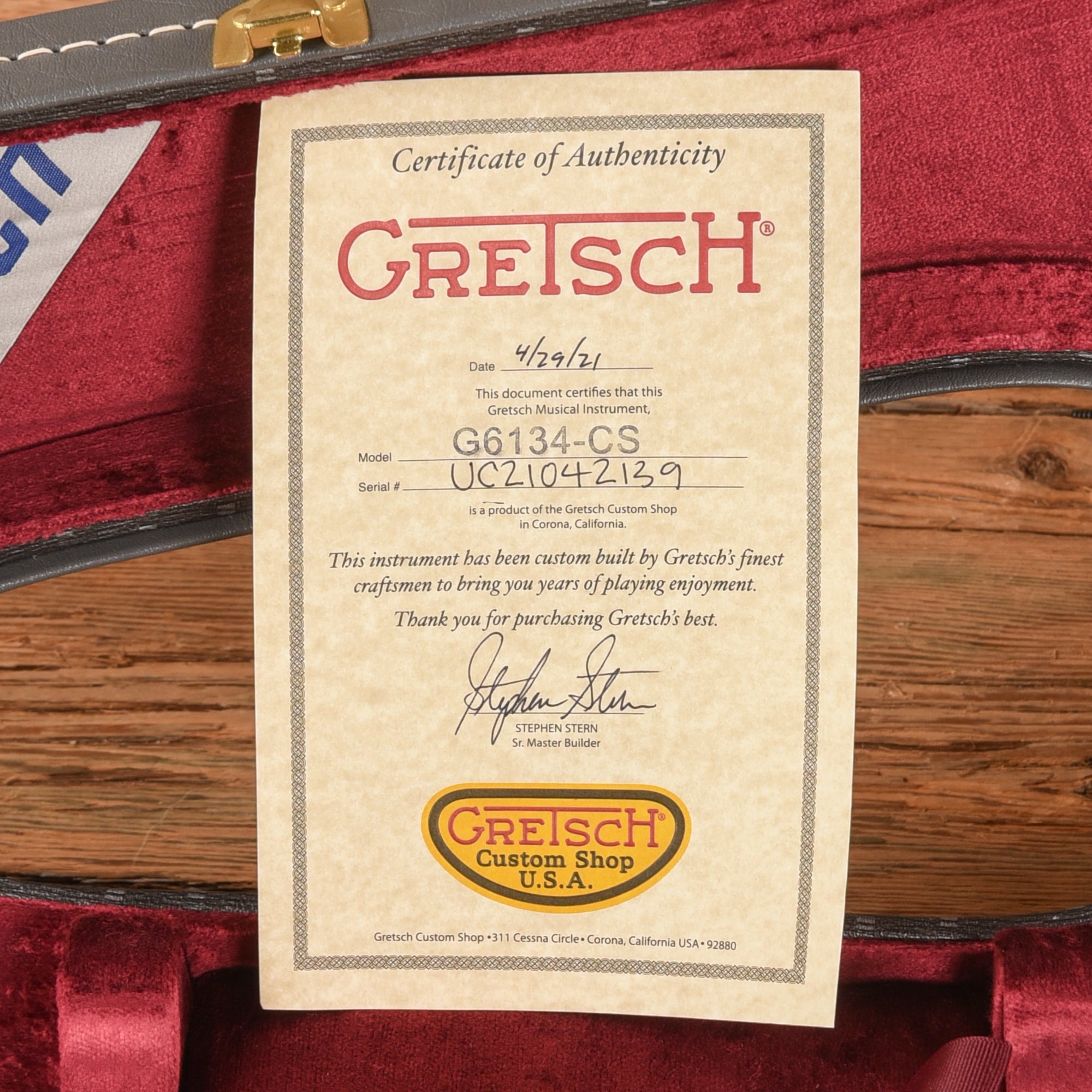 Gretsch Custom Shop G6134 Penguin Relic Sunburst 2021