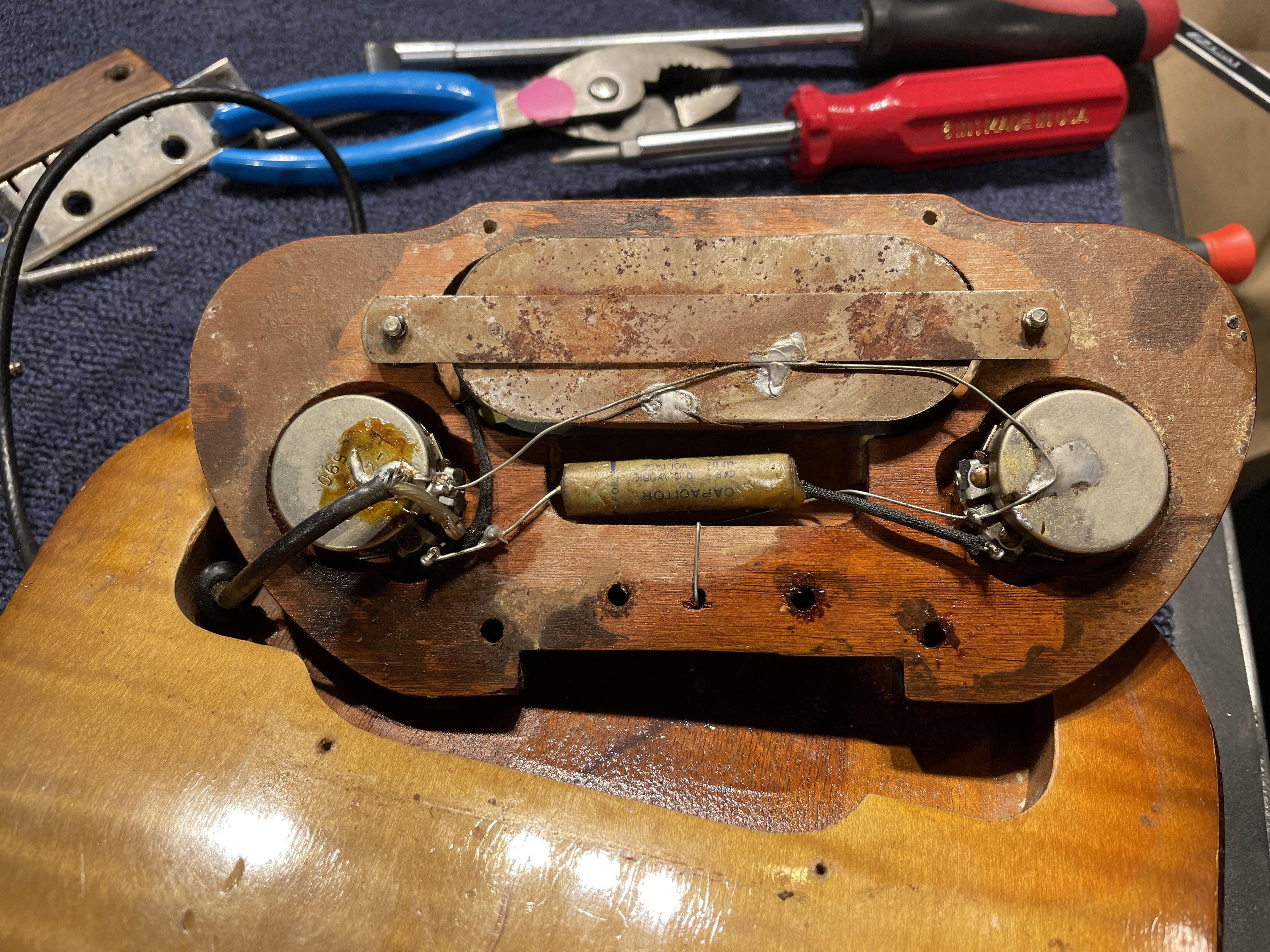 Kay Lap Steel and Amp Set Sunburst 1951