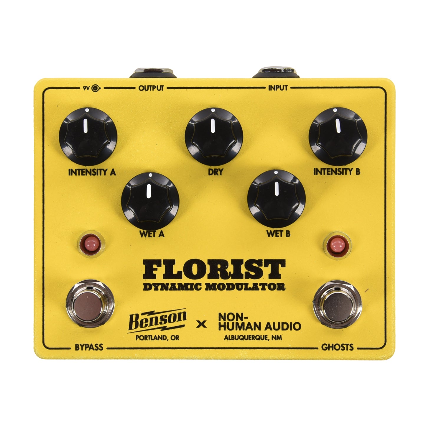 Benson Amps & Non-Human Audio Special Florist Dynamic Modulator Pedal Yellow