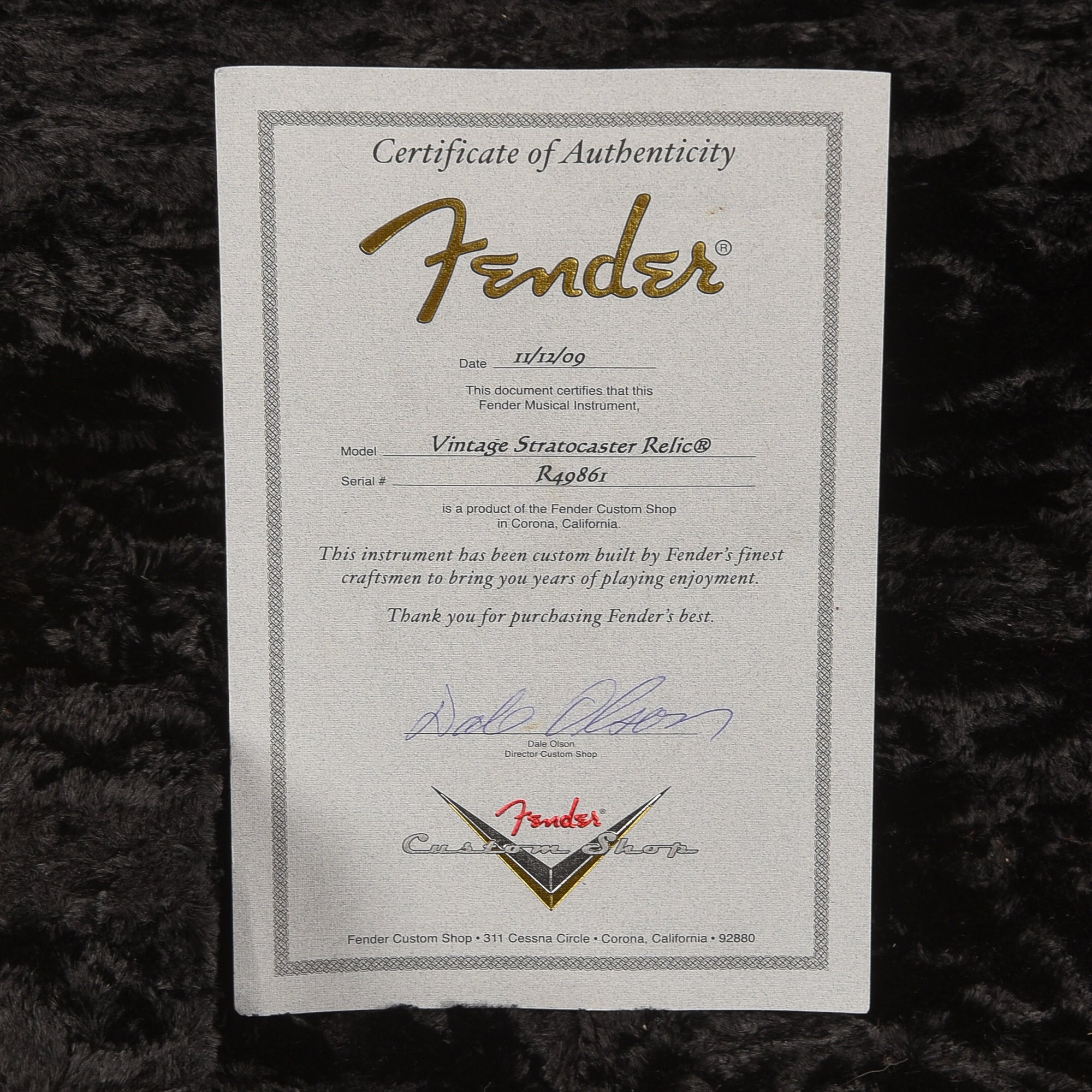 Fender Custom Shop Vintage Stratocaster Heavy Relic Olympic White 2009