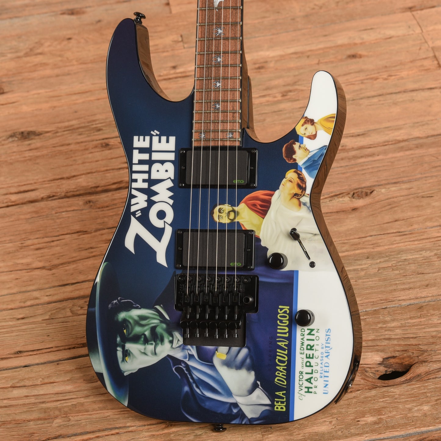 LTD KH-WZ White Zombie Kirk Hammett Signature Black 2018