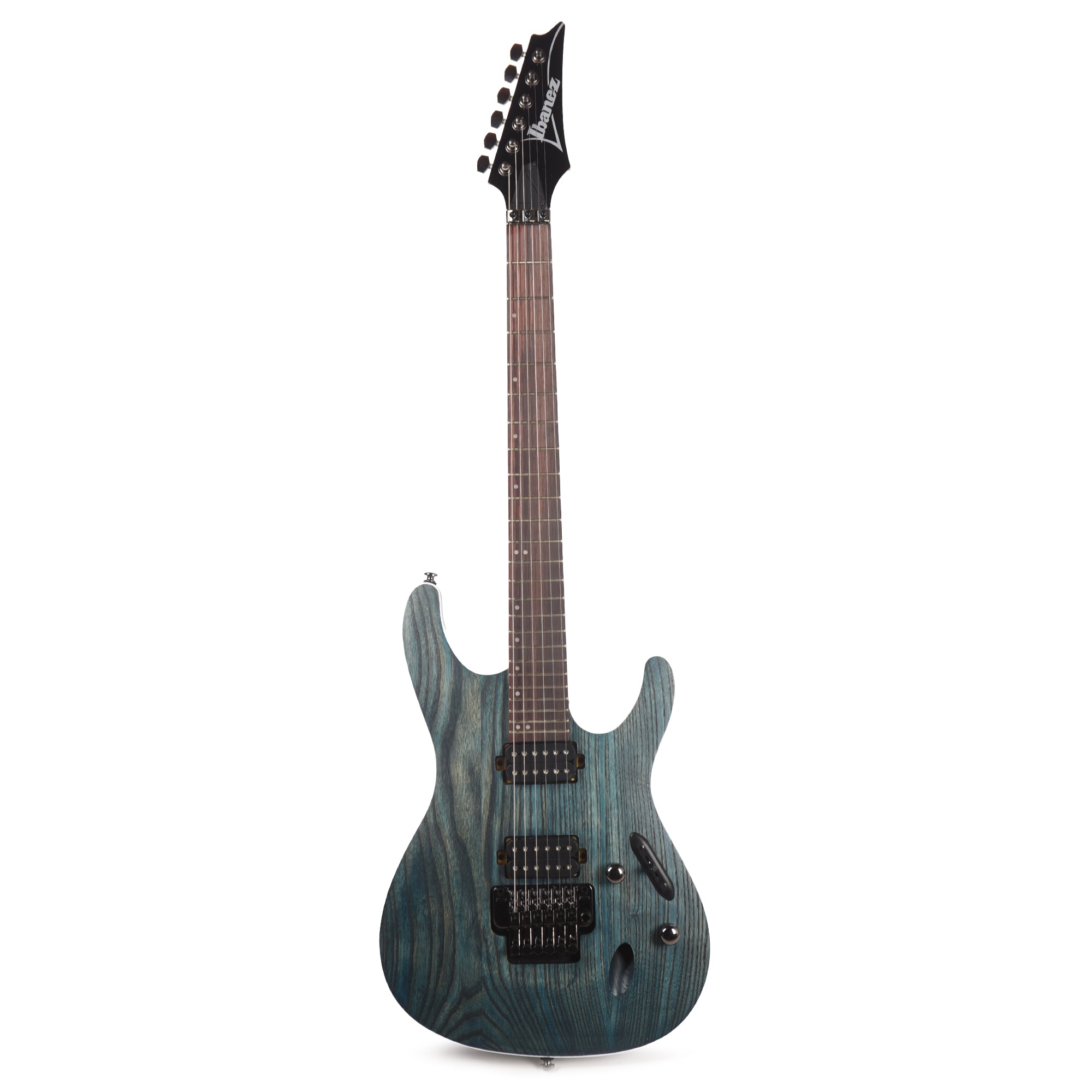 Ibanez S520AHOBF S Standard Electric Guitar Cosmic Blue Stained Flat