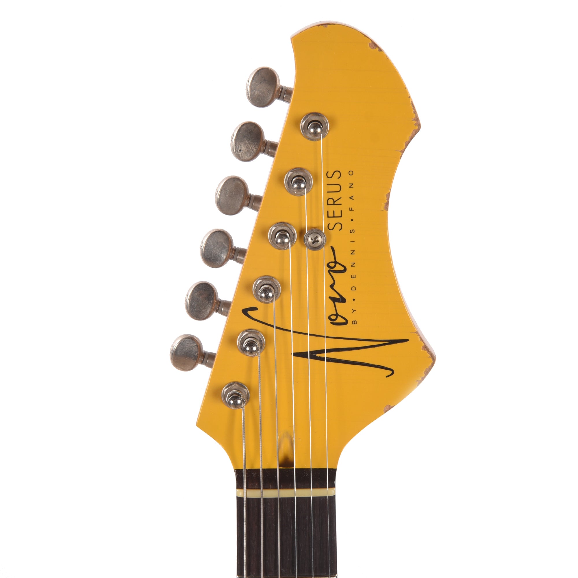Novo Serus J Vandalism Yellow Light Distress w/Fralin P-90 Pickups