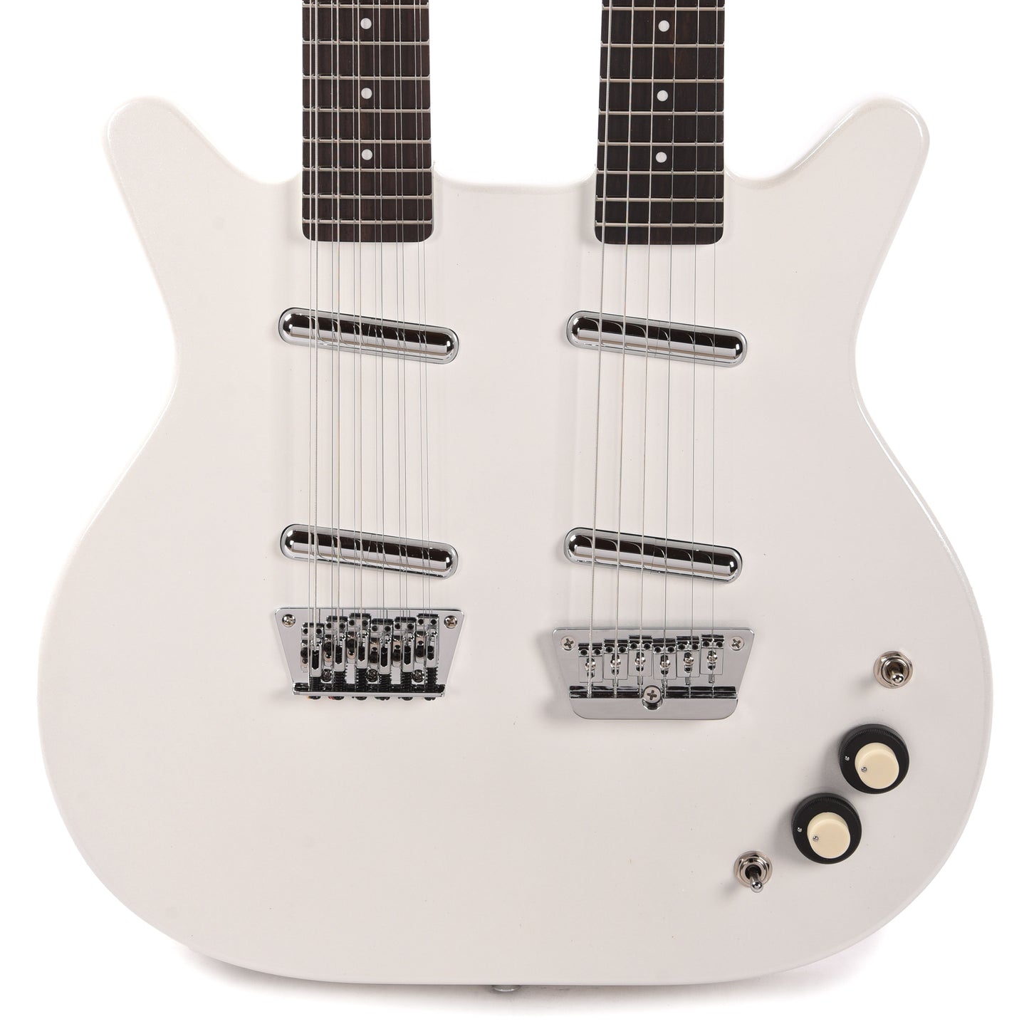 Danelectro Doubleneck 6/12 White Pearl