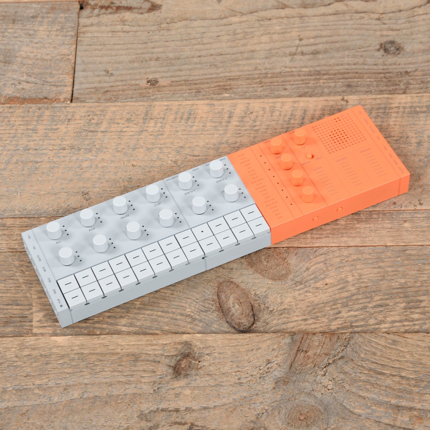 Yamaha SEQTRAK Orange and White Portable Synthesizer & Production Studio