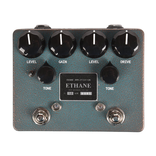 Browne Amplification Ethane Dual Overdrive Pedal Aqua Copper Vein