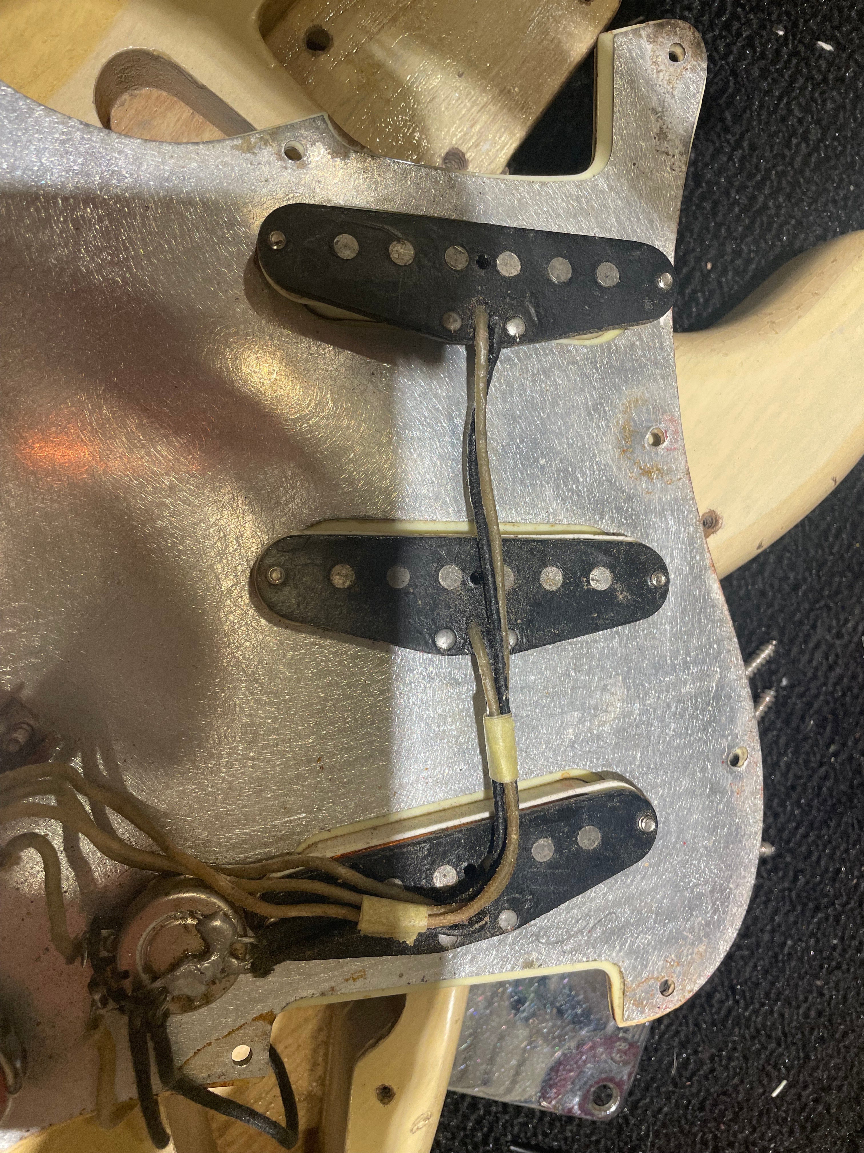 Fender Stratocaster Hardtail Blonde Refin by Clive Brown 1963