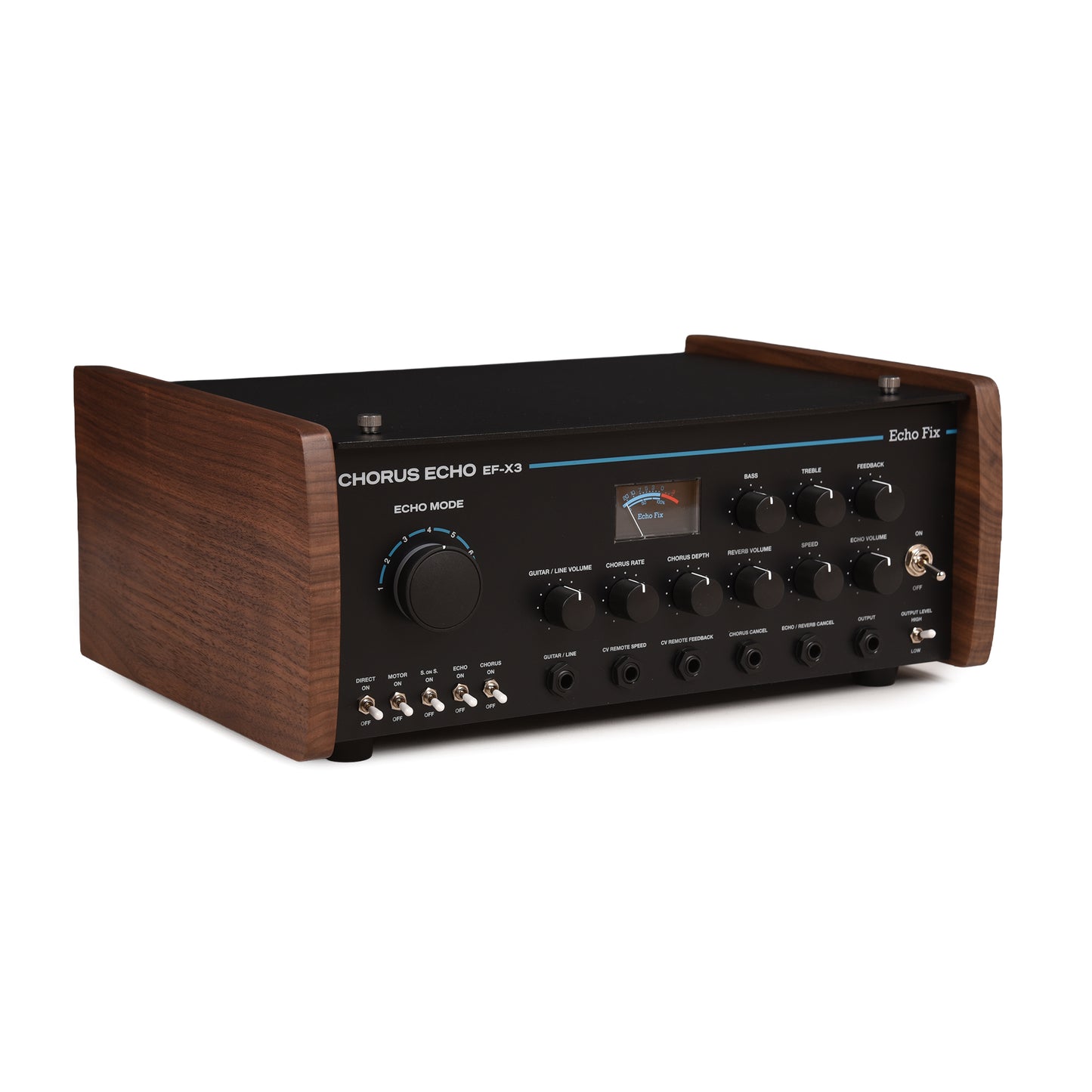 Echo Fix EF-X3 Wooden Chorus Echo w/BBD Analog Chorus & Spring Reverb Black