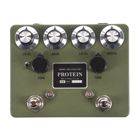 Browne Amplification Protein Dual Overdrive v4 Pedal Green
