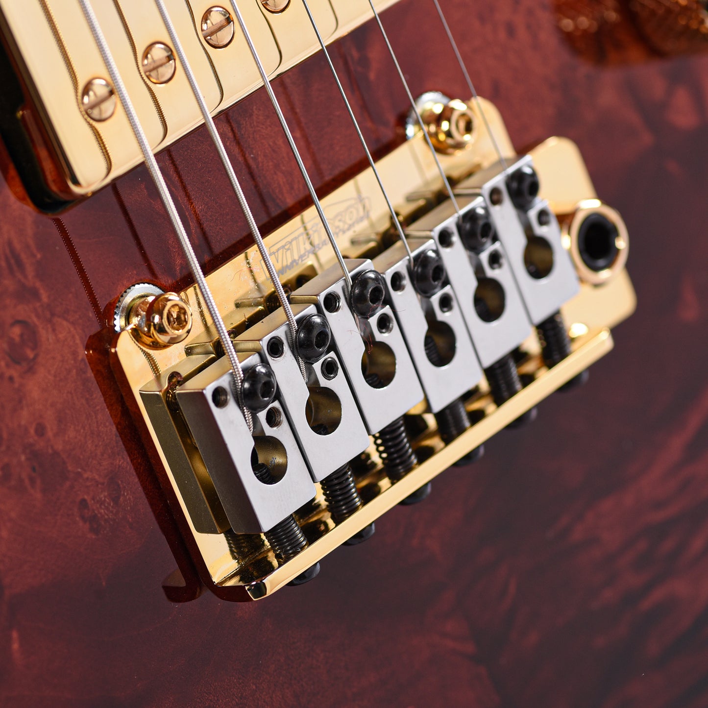 Suhr Custom Modern T Desert Gradient w/CME-Selected Waterfall Burl Maple Top