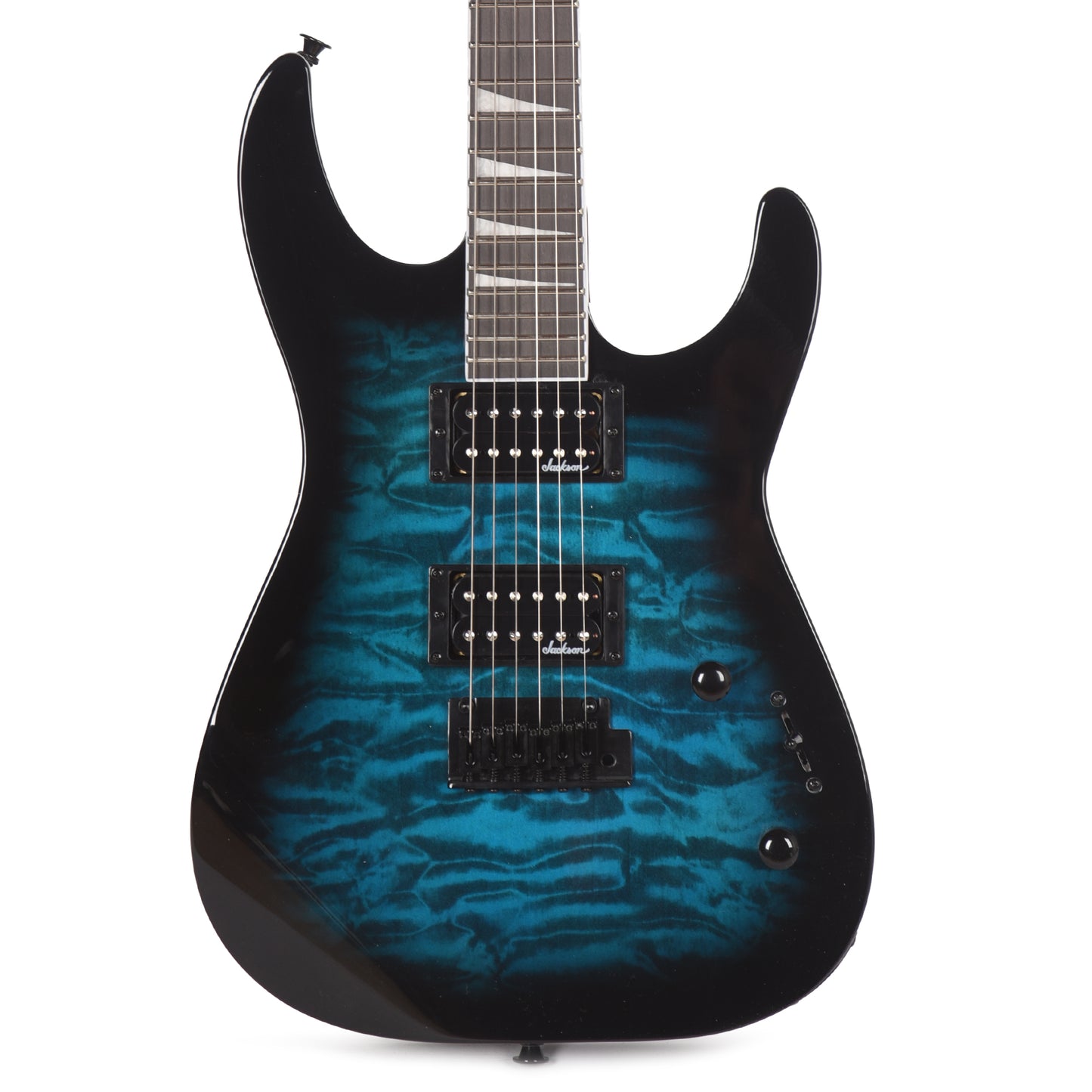 Jackson JS Series Dinky JS20 DKQ 2PT Transparent Blue Burst