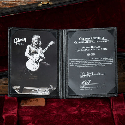Gibson Custom Randy Rhoads '74 Les Paul Custom VOS White 2010