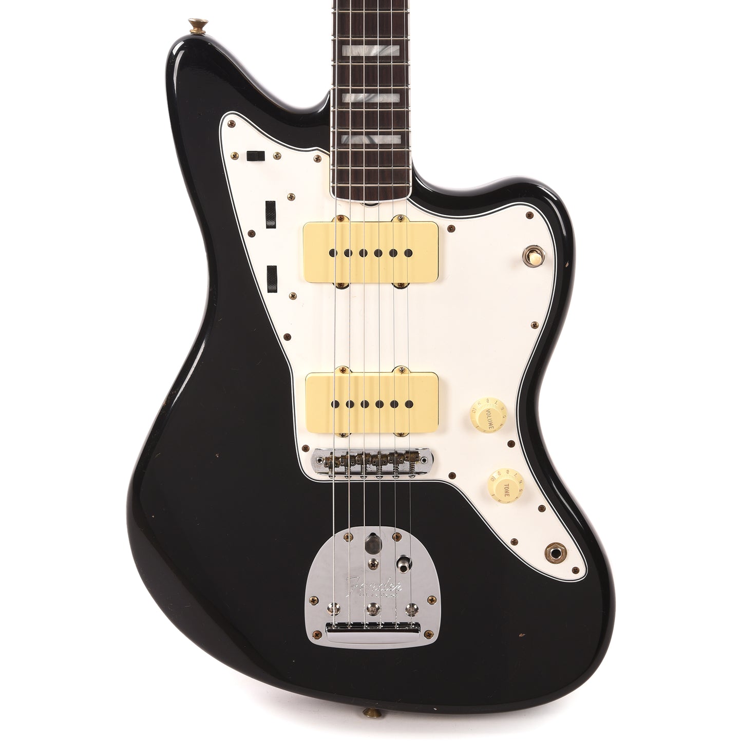 Fender Custom Shop 1966 Jazzmaster "Chicago Special" Journeyman Relic Faded Aged Black w/Painted Headcap