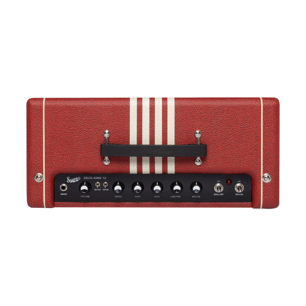 Supro Delta King 12 15W 1x12 Guitar Combo Amp w/ Reverb Limited Scarlett & Creme