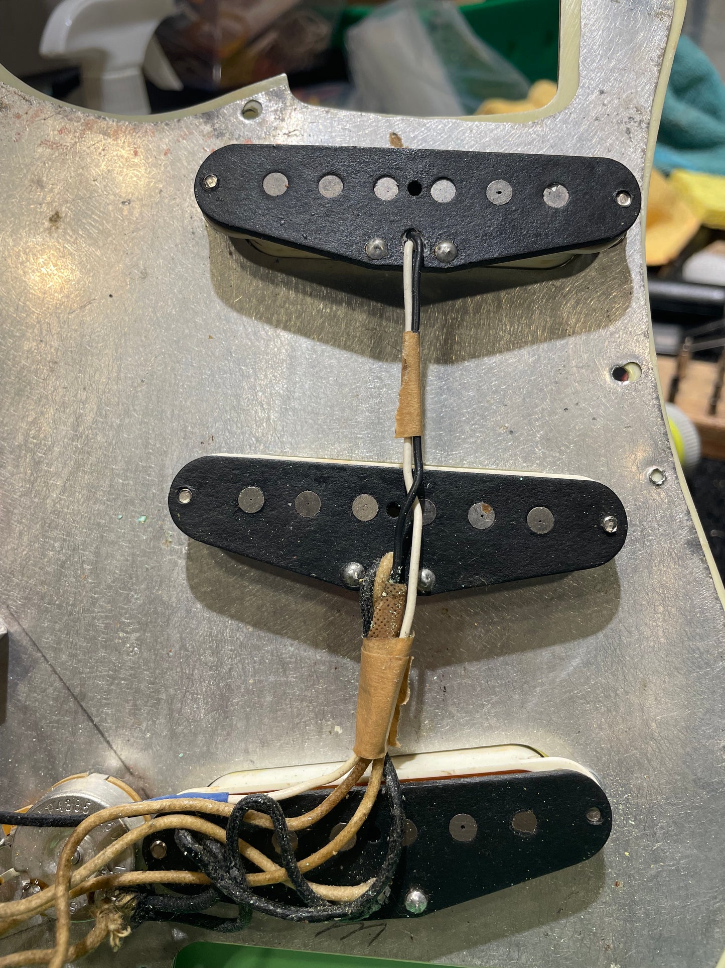 Fender 1974 Stratocaster Neck w/ Unbranded Body Seafoam Green 1974