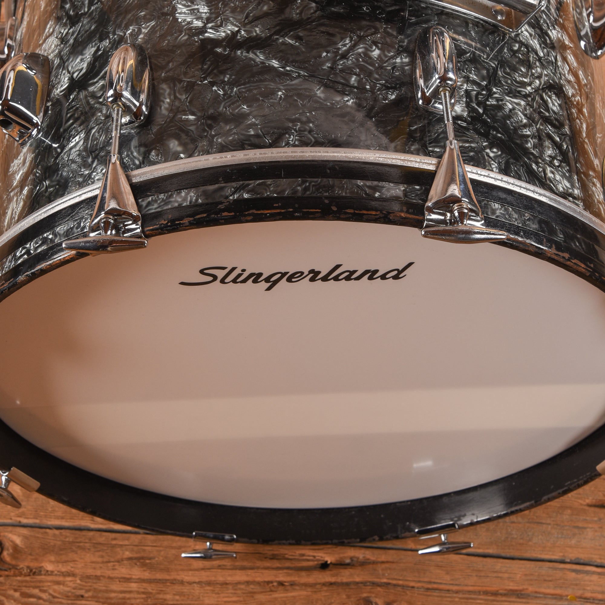 Slingerland Slingerland Gene Krupa 13/16/20 VINTAGE Black Diamond Pearl 1962