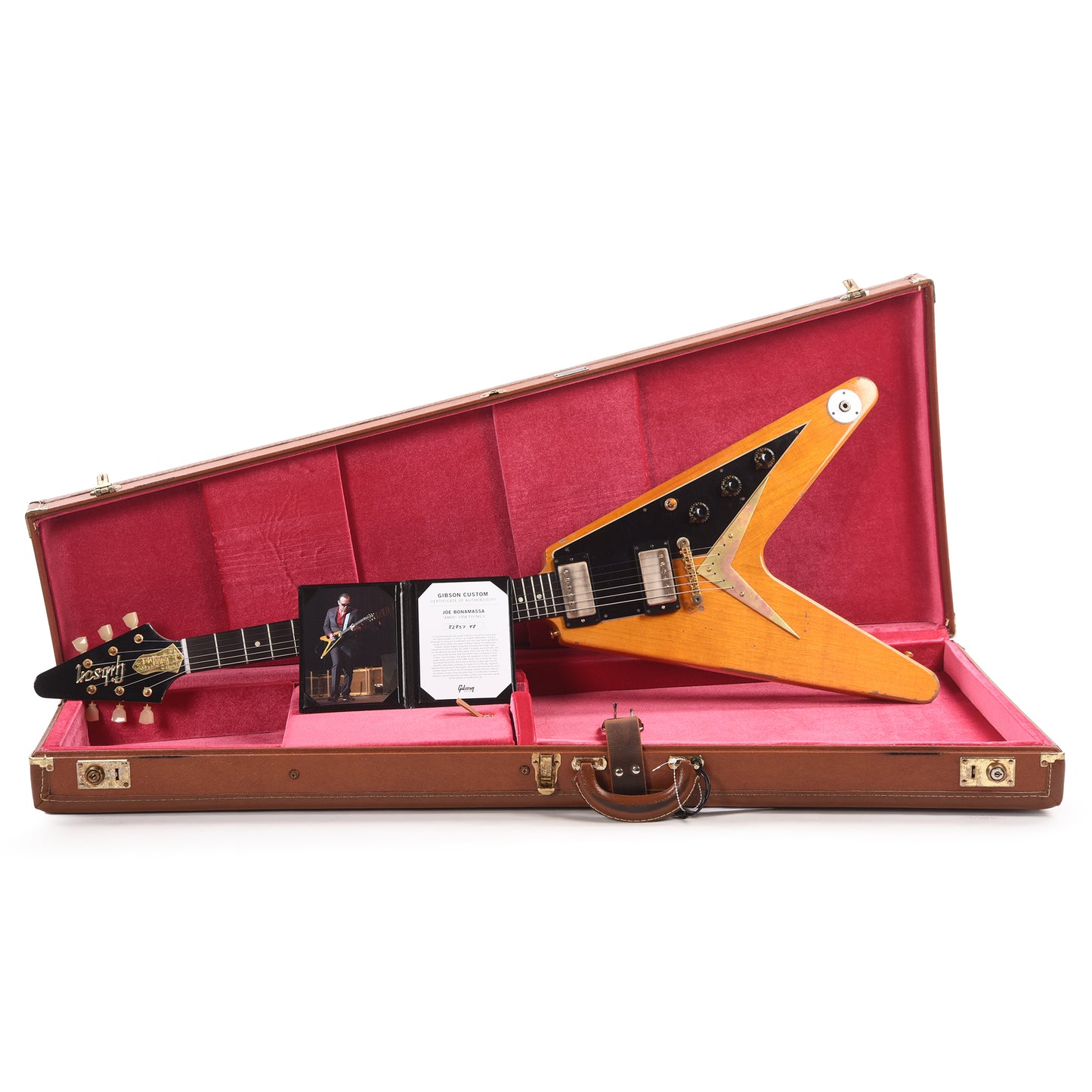 Gibson Custom Shop Artist Joe Bonamassa "Amos" 1958 Flying V Antique Natural