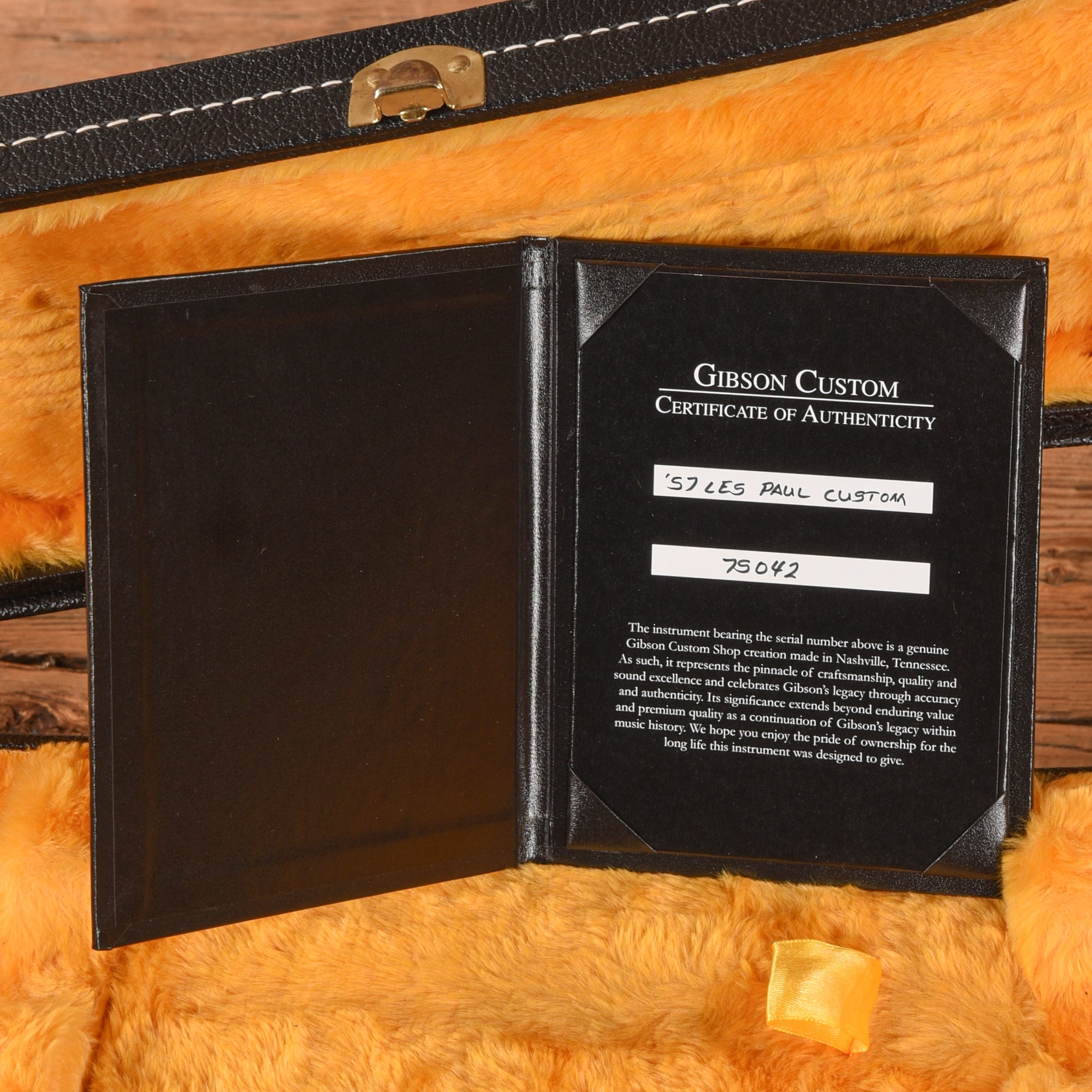 Gibson M2M Custom '57 Les Paul Custom Chambered VOS w/60 V2 Neck Heavy Antique Cardinal Red 2025