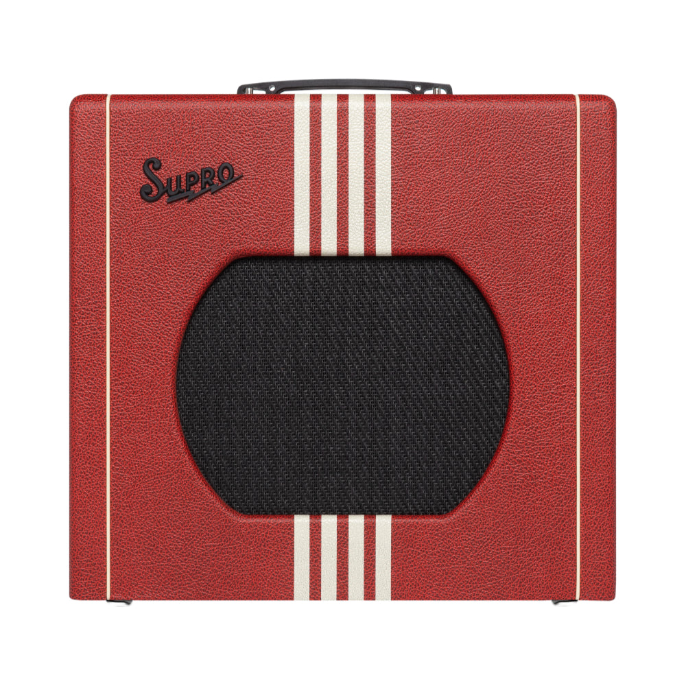 Supro Delta King 12 15W 1x12 Guitar Combo Amp w/ Reverb Limited Scarlett & Creme