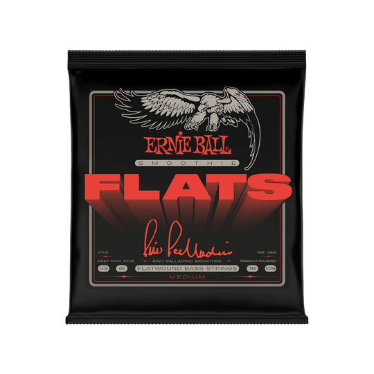 Ernie Ball Medium Pino Palladino Smoothie Flats Bass Strings 43-108