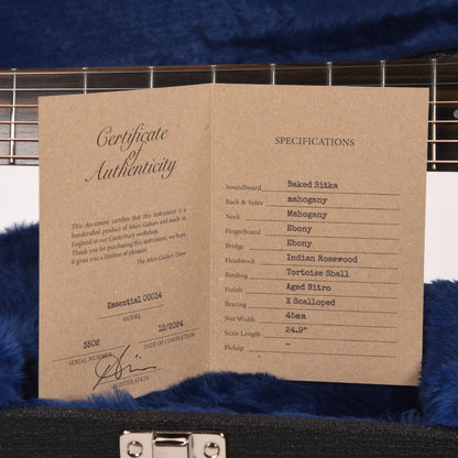 Atkin Essential 000 Baked Sitka/Mahogany Aged Natural