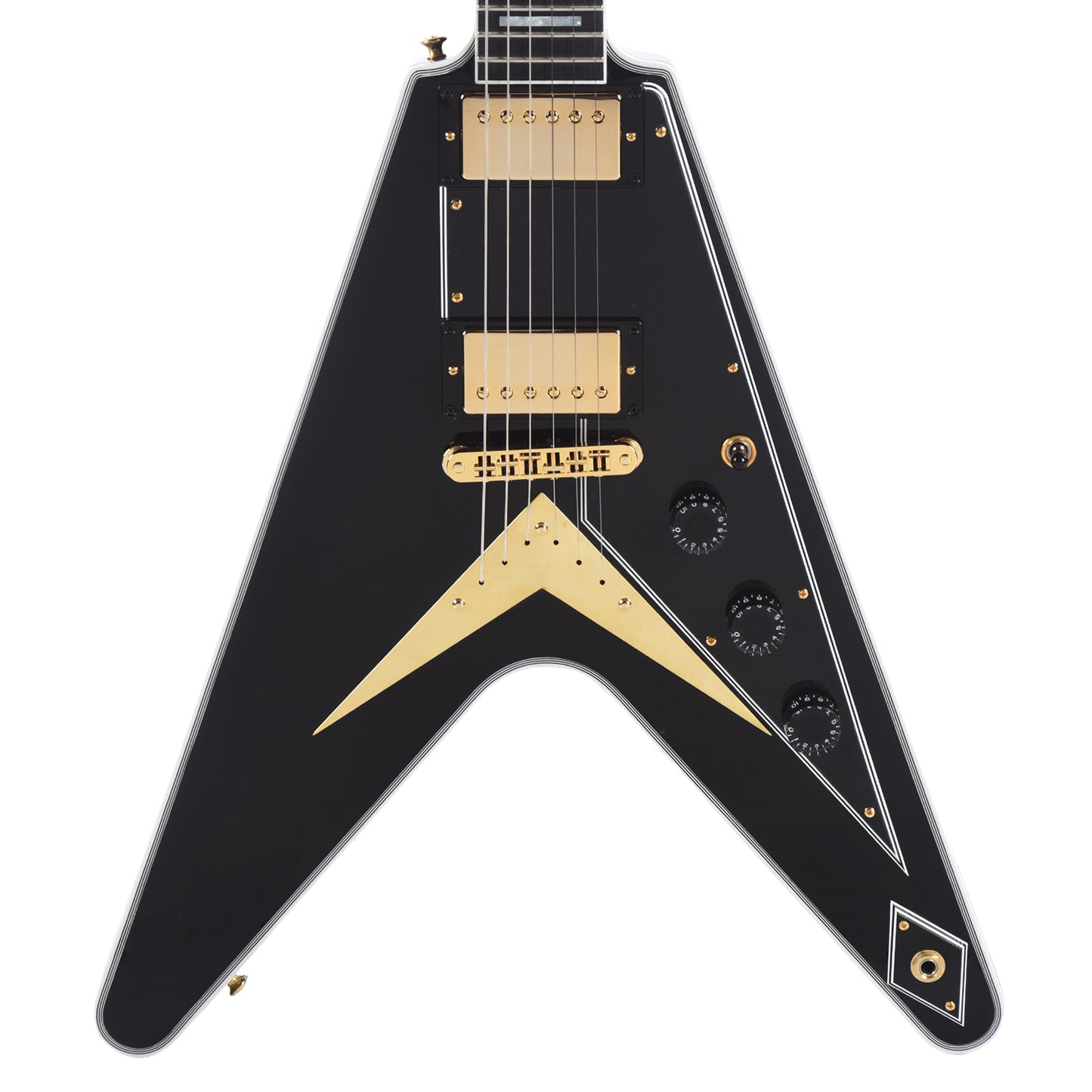 Gibson Custom Shop Flying V Custom Ebony Gloss w/Ebony Fingerboard