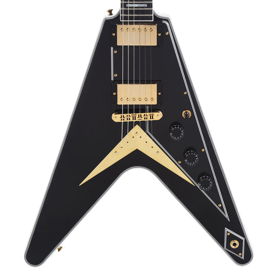 Gibson Custom Shop Flying V Custom Ebony Gloss w/Ebony Fingerboard