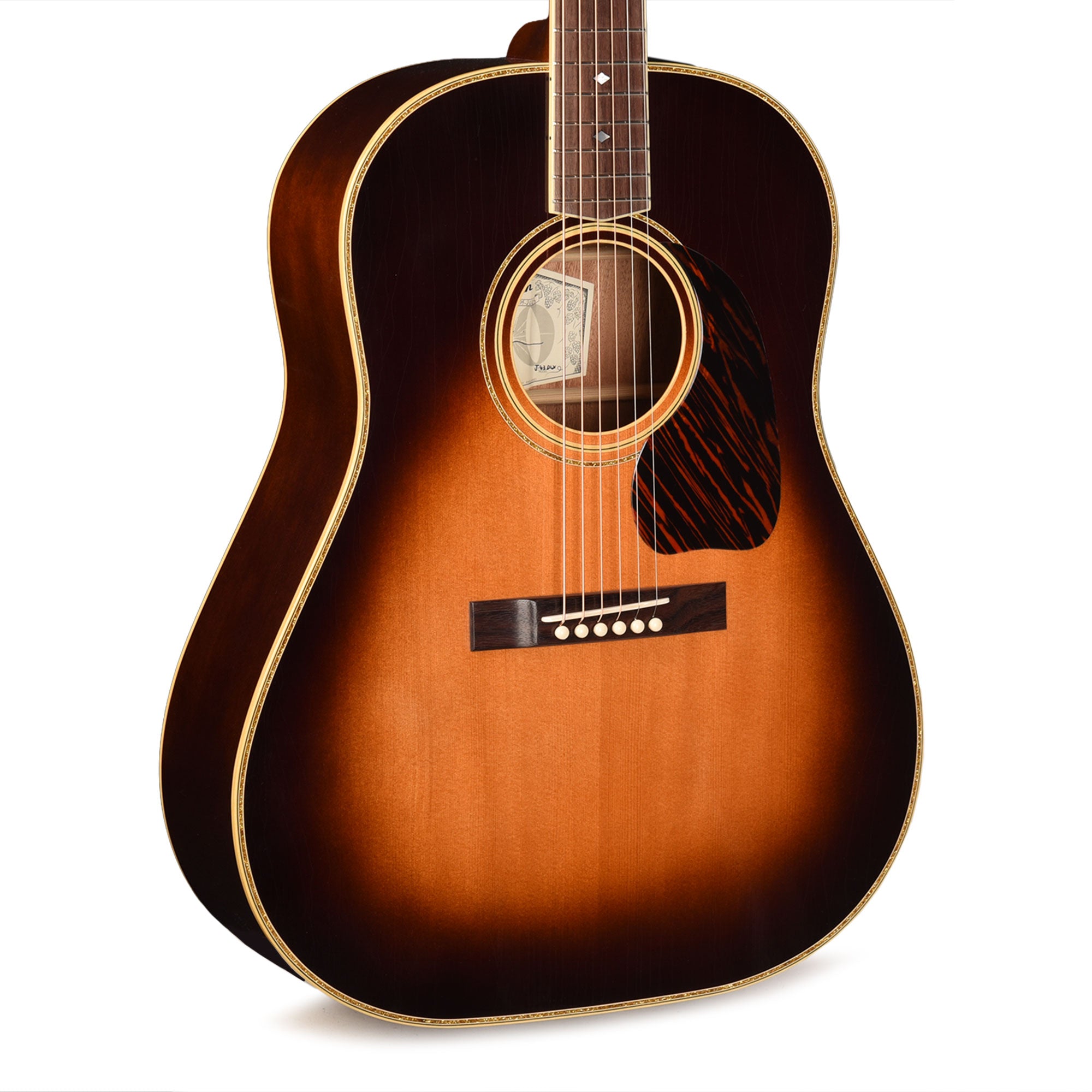Atkin The Forty Three Deluxe Baked Sitka/Mahogany Aged Sunburst Top w/Glitter Trim