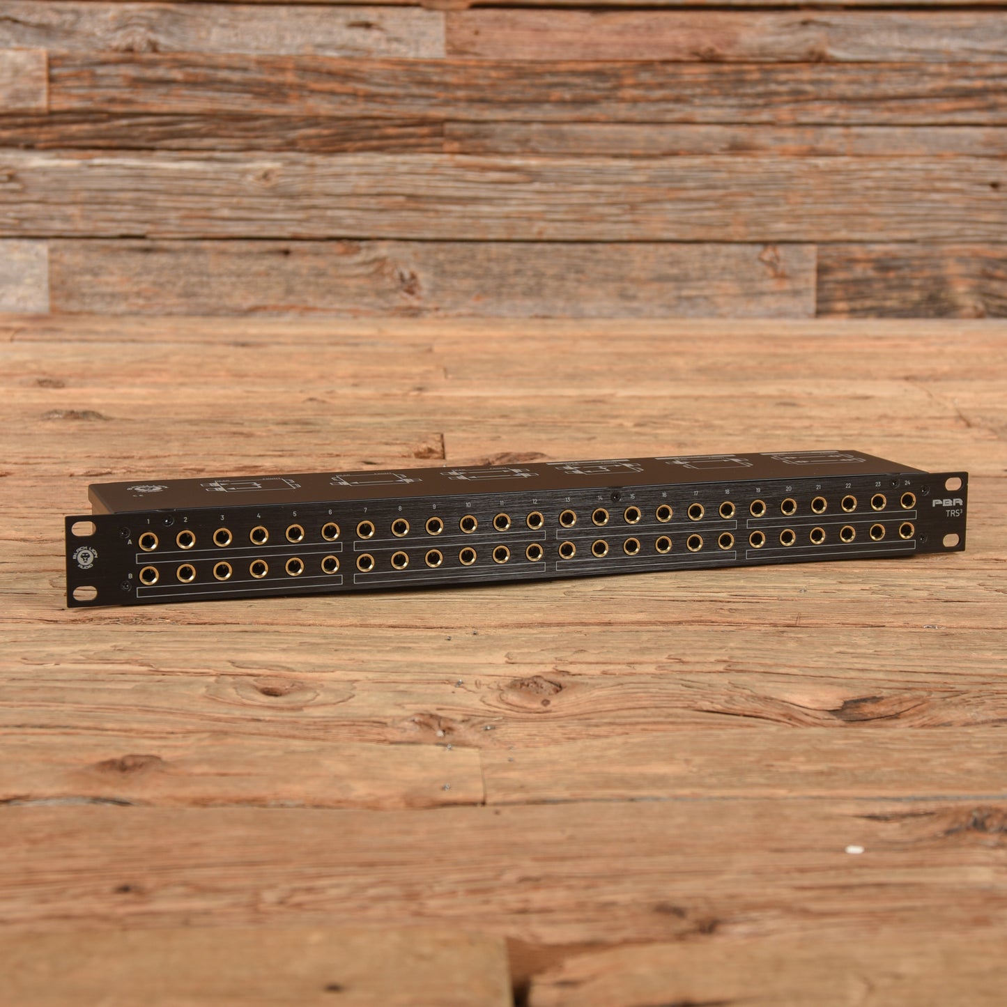 Black Lion Audio PBR TRS3 48-Point Gold-Plated TRS Patchbay w/ 3-way Switching - USED