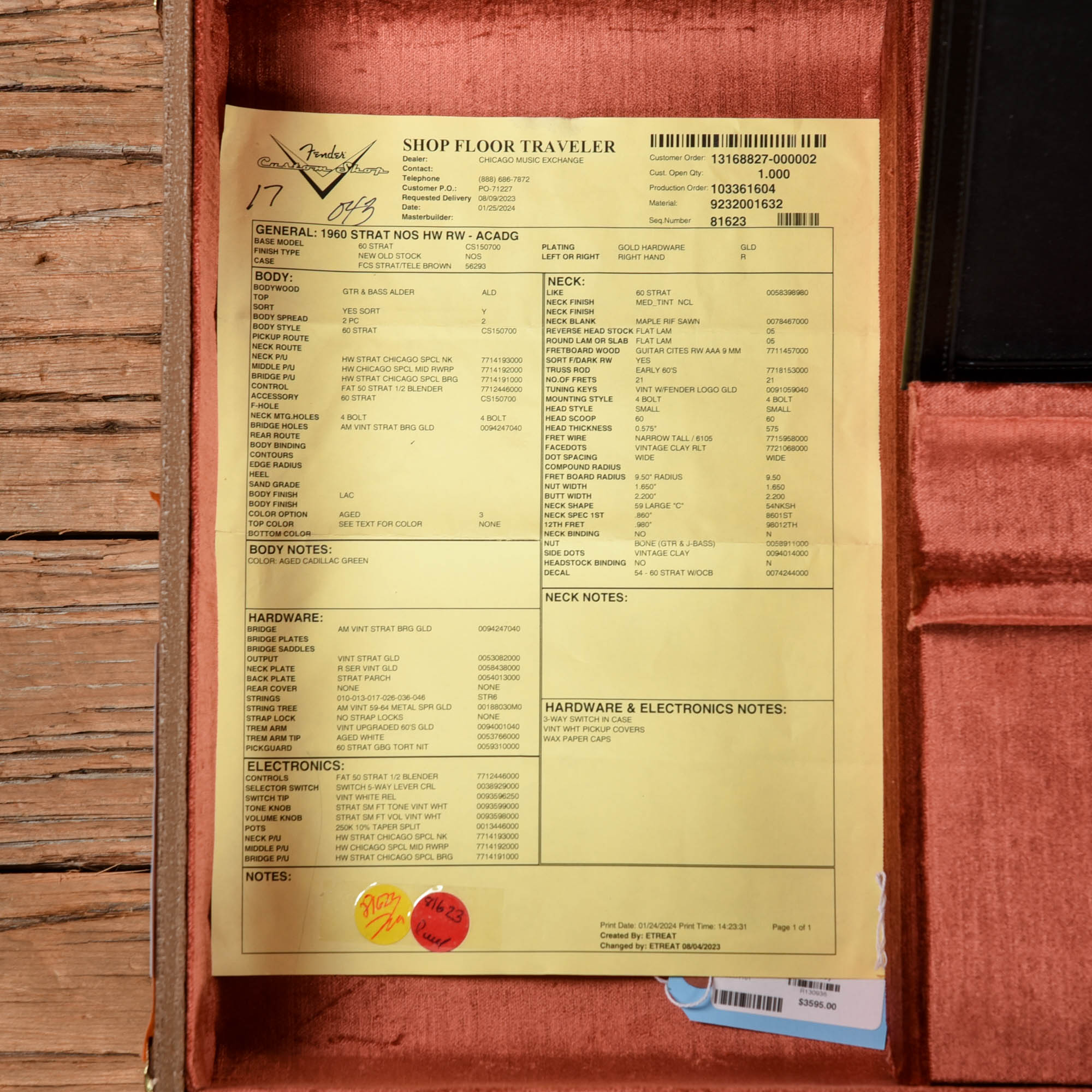 Fender Custom Shop 1960 Stratocaster 