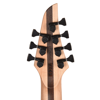 Mayones Duvell Elite 4Ever 7 AAA Curly Poplar Natural Fade Black Burst