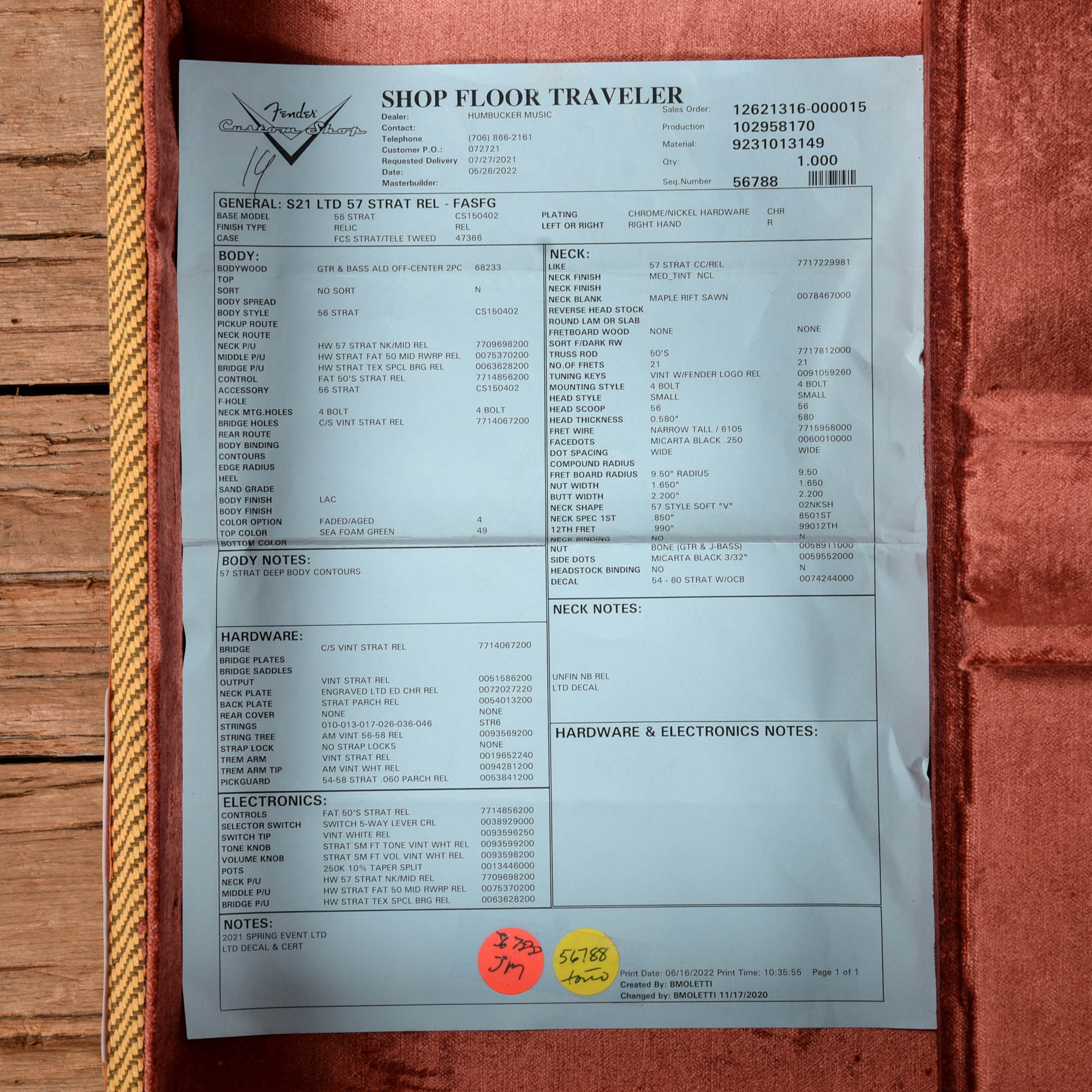 Fender Custom Shop '57 Stratocaster Relic Faded Sea Foam Green 2022