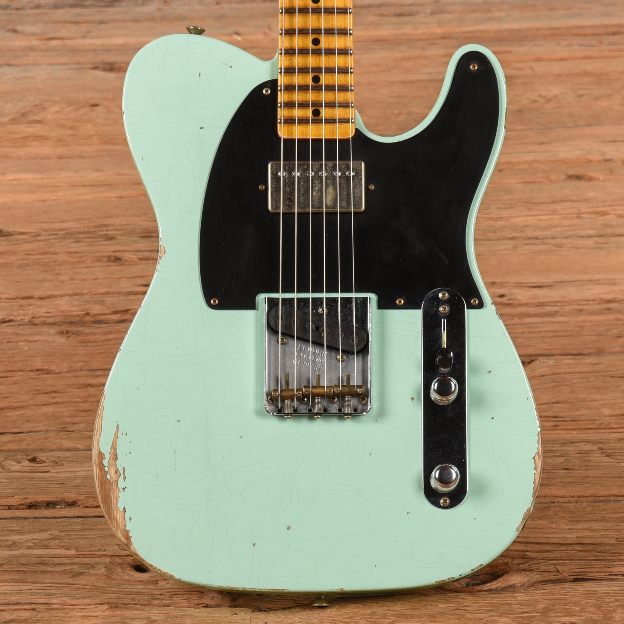 Fender Custom Shop '52 Telecaster HS Relic Faded Surf Greed 2023