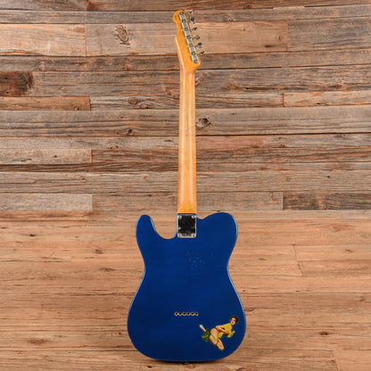 Pin-Up Custom Guitars T-Style "Nancy" Lake Placid Blue Aged 2024