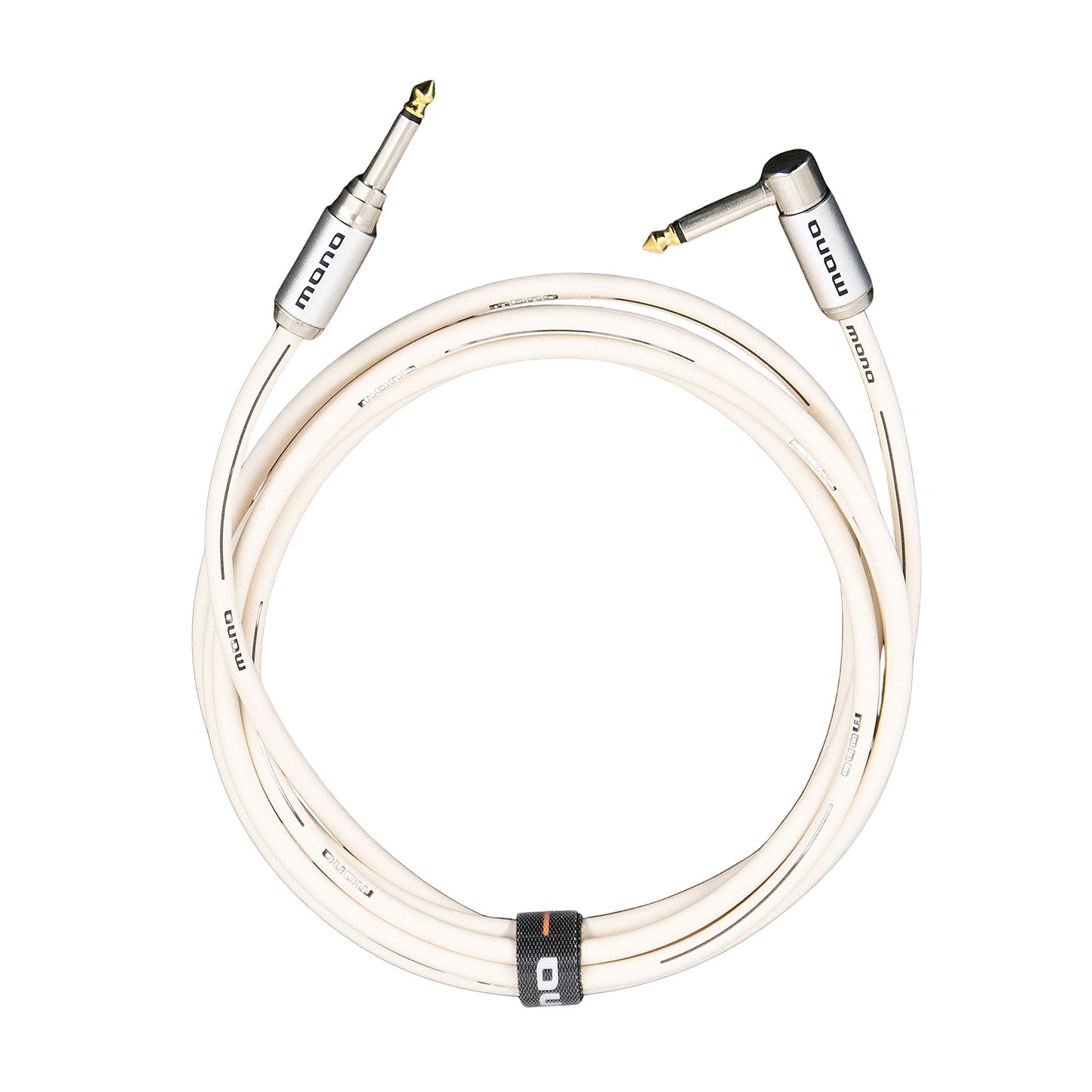 MONO Stage Instrument Cable Standard Angled to Silent 10' White