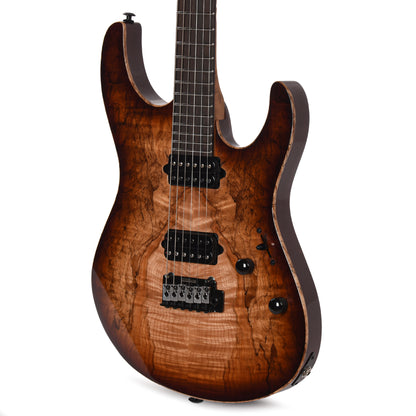 Suhr Custom Modern Brown Burst w/CME-Selected Spalt Maple Top