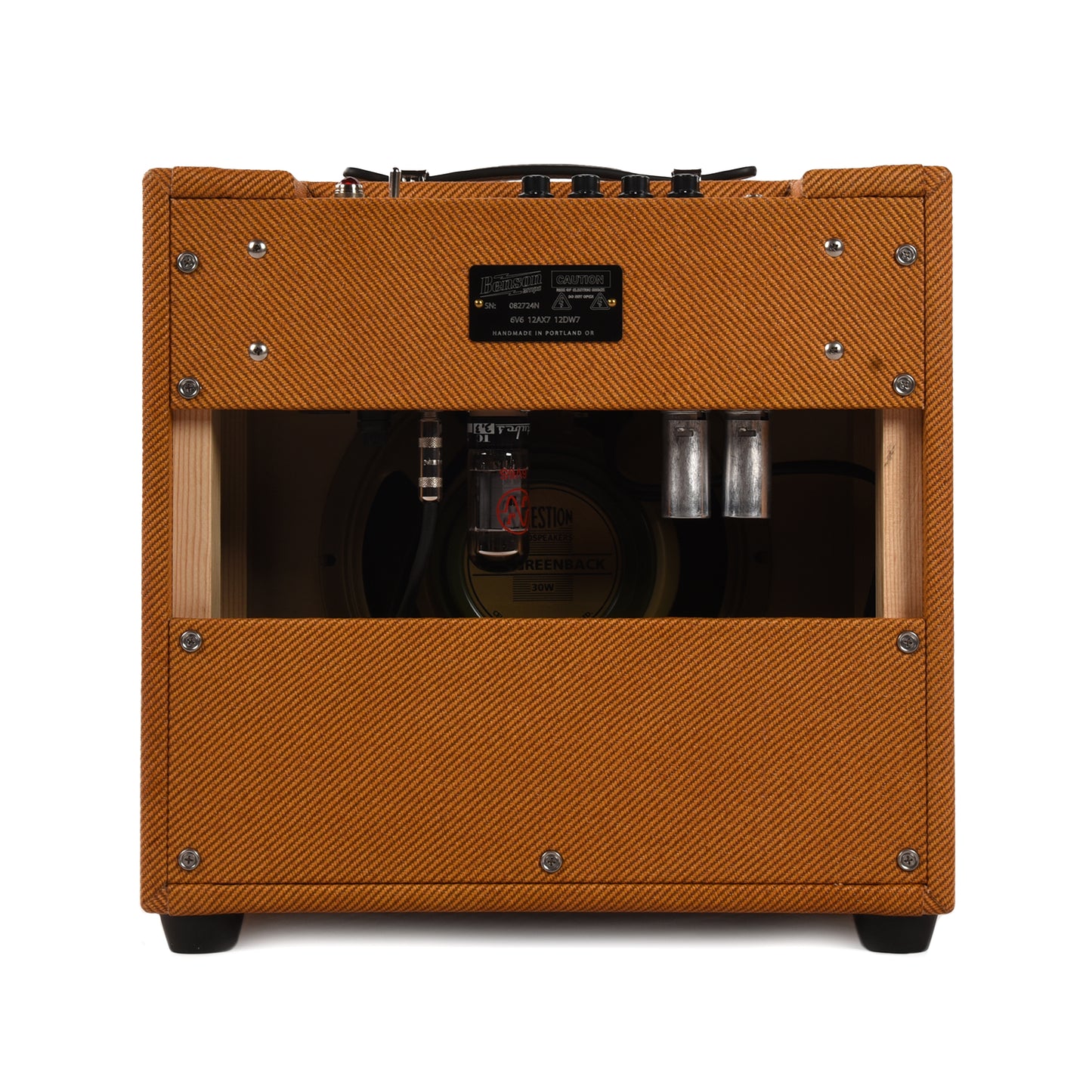 Benson Nathan Junior Reverb 5W 1x10 Combo Amp Aged Tweed w/ Oxblood Grill