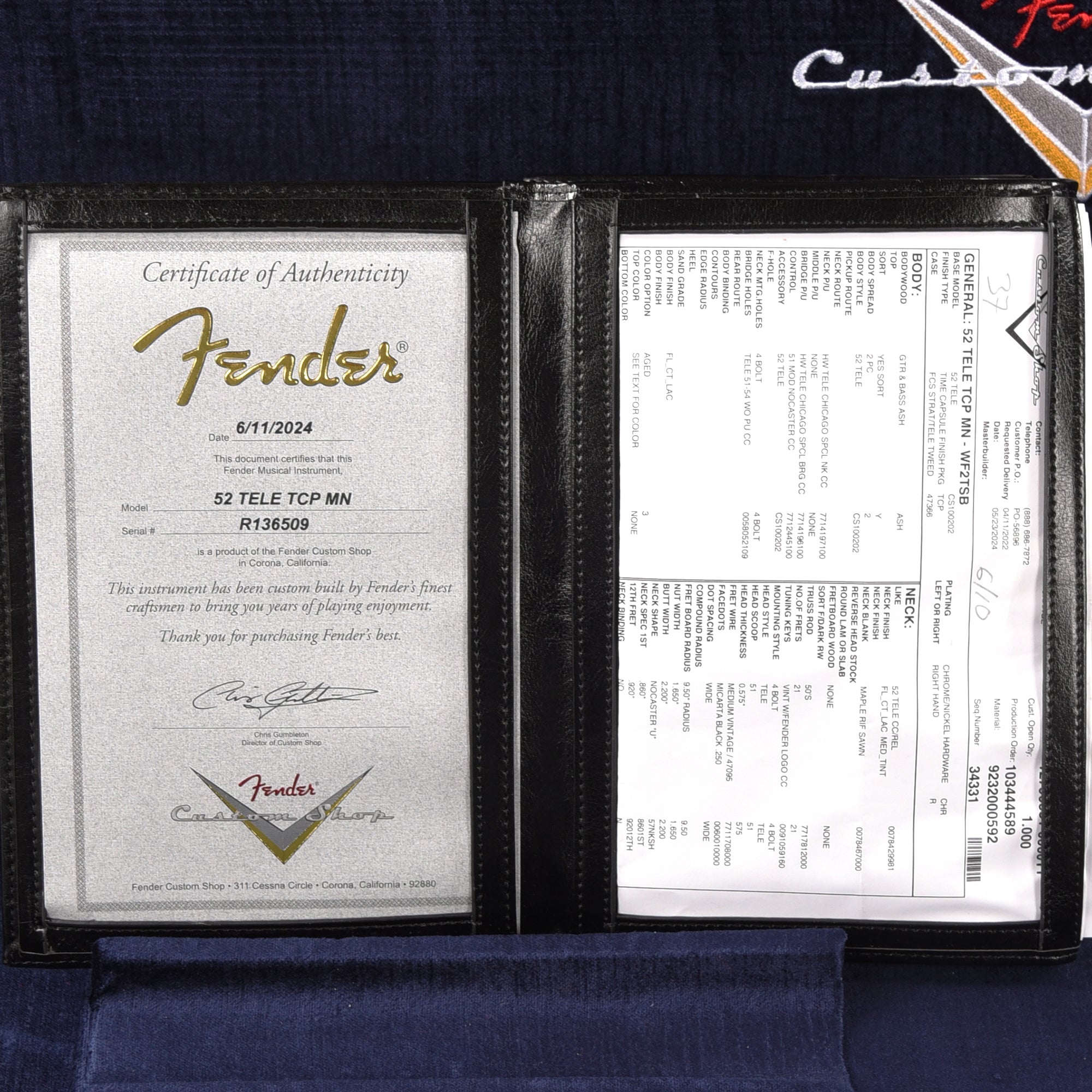 Fender Custom Shop 1952 Telecaster 