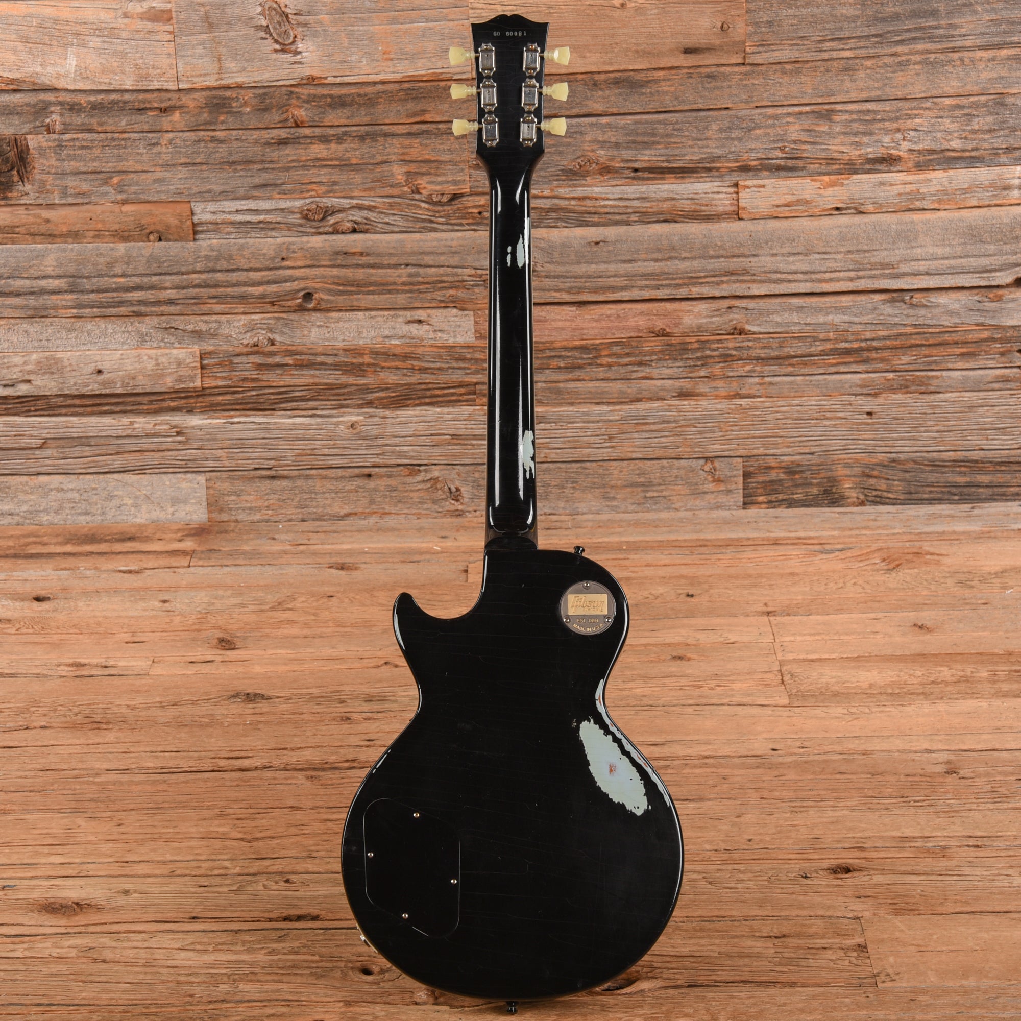 Gibson Custom Les Paul Standard Painted Over Ebony Over Frosted Blue 2016