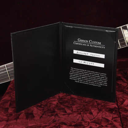 Gibson Custom Shop Explorer Custom "CME Spec" Transparent Purple/Black Back Gloss