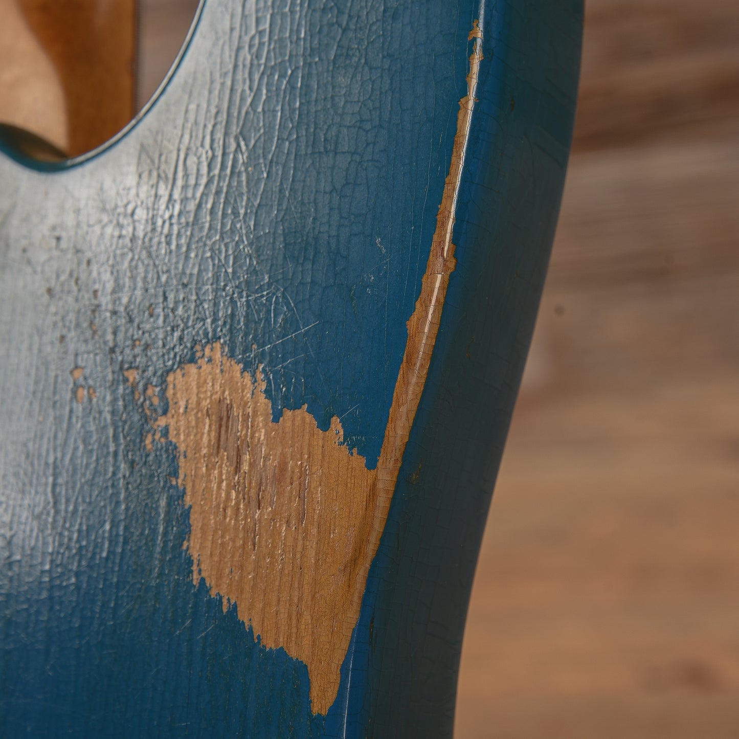 Fender Late '60s Telecaster Bass Body w/Late '62 Veneer Precision Bass Neck Blue Refin 1960s