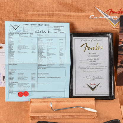 Fender Custom Shop 67 Stratocaster Relic Aged Firemist Silver 2023